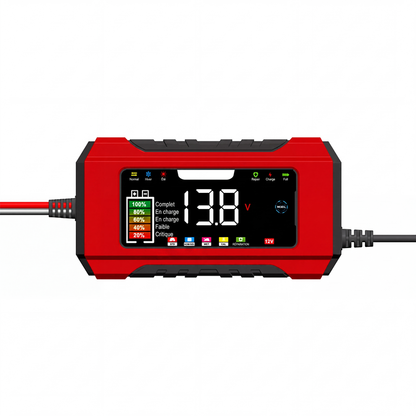🎁2026 New Arrivals 50% OFF💥12V 6A Smart Car Battery Charger, Pulse Repair Charger With LCD Display – Automatic Maintainer for Car Motorcycle RV Lead-Acid Batteries