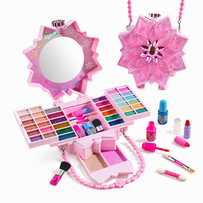 🎁2026 New Arrivals 50% OFF💥Washable Princess Makeup Set – Kid‑Safe Non‑Toxic Pretend Beauty Toy Gift 👸