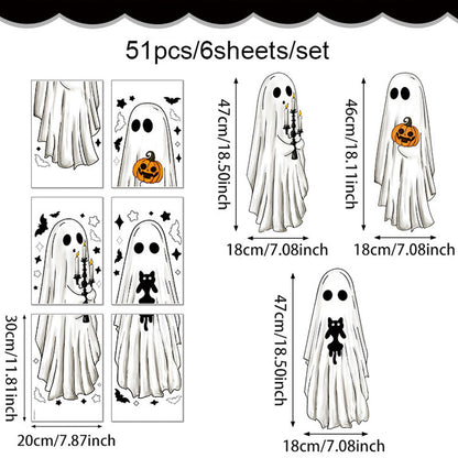 🎁2026 New Arrivals 50% OFF💥Cute & Fun Halloween Ghost Static Window Cling👻