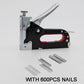 🎁2026 New Arrivals 50% OFF💥Manual Staple Nail Gun: 3-in-1, Alloy Steel, Adjustable Pressure, with 600pcs Nails, Shockproof