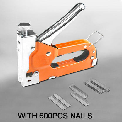 🎁2026 New Arrivals 50% OFF💥Manual Staple Nail Gun: 3-in-1, Alloy Steel, Adjustable Pressure, with 600pcs Nails, Shockproof