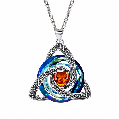 🎁2026 New Arrivals 50% OFF💥Women's Celtic Knot Birthstone Pendant Necklace🌀📿
