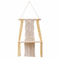 🎁2026 New Arrivals 50% OFF💥Bohemian Hand Woven Macrame Wall Hanging Floating Shelf for Books and Plants Living Room Decor