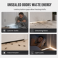 🎁2026 New Arrivals 50% OFF💥DIY Wear Resistant Leather Under Door Draft Stopper Windproof and Insect Proof Bedroom Door Bottom Seal Strip