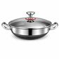 🎁2026 New Arrivals 50% OFF💥Thickened Stainless Steel Wok – Nonstick, Flat Bottom, Dual Handles 🍳✨
