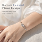 🎁2026 New Arrivals 50% OFF💥S925 Sterling Silver Planet Star Bracelet – Hypoallergenic, Dainty, Luminescent Celestial Charm, Adjustable Chain, Lightweight Everyday Jewelry for Women, Gift-Ready ✨