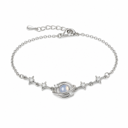 🎁2026 New Arrivals 50% OFF💥S925 Sterling Silver Planet Star Bracelet – Hypoallergenic, Dainty, Luminescent Celestial Charm, Adjustable Chain, Lightweight Everyday Jewelry for Women, Gift-Ready ✨