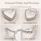 🎁2026 New Arrivals 50% OFF💥 Minimalist Smooth Heart Huggie Hoop Earrings – Light, Elegant, Versatile 🤍