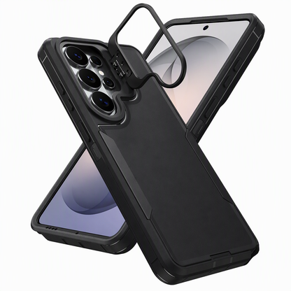 🎁2026 New Arrivals 50% OFF💥Shockproof Phone Case with Metal Lens Kickstand Protective Cover for Samsung Galaxy S26 S25 S24 S23 S22 Ultra Plus FE