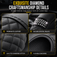 🎁2026 New Arrivals 50% OFF💥Rhinestone Steering Wheel Cover – Sparkling, Quilted, Luxury 🚗