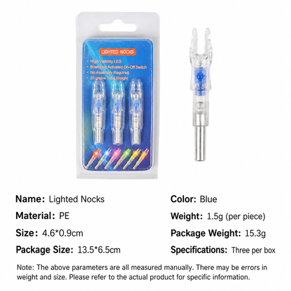 🎁2026 New Arrivals 50% OFF💥Automatic LED Lighted Arrow Nock for 6.2mm Inner Diameter Arrow Shafts💡