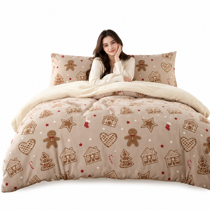 🎁2026 New Arrivals 50% OFF💥Printed Thick Warm 3-Piece Bedding Set for Autumn and Winter