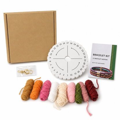 🎁2026 New Arrivals 50% OFF💥DIY Braiding Cord Craft Kit – Beginner Friendly, Numbered Slots, Multiple Patterns 🎁